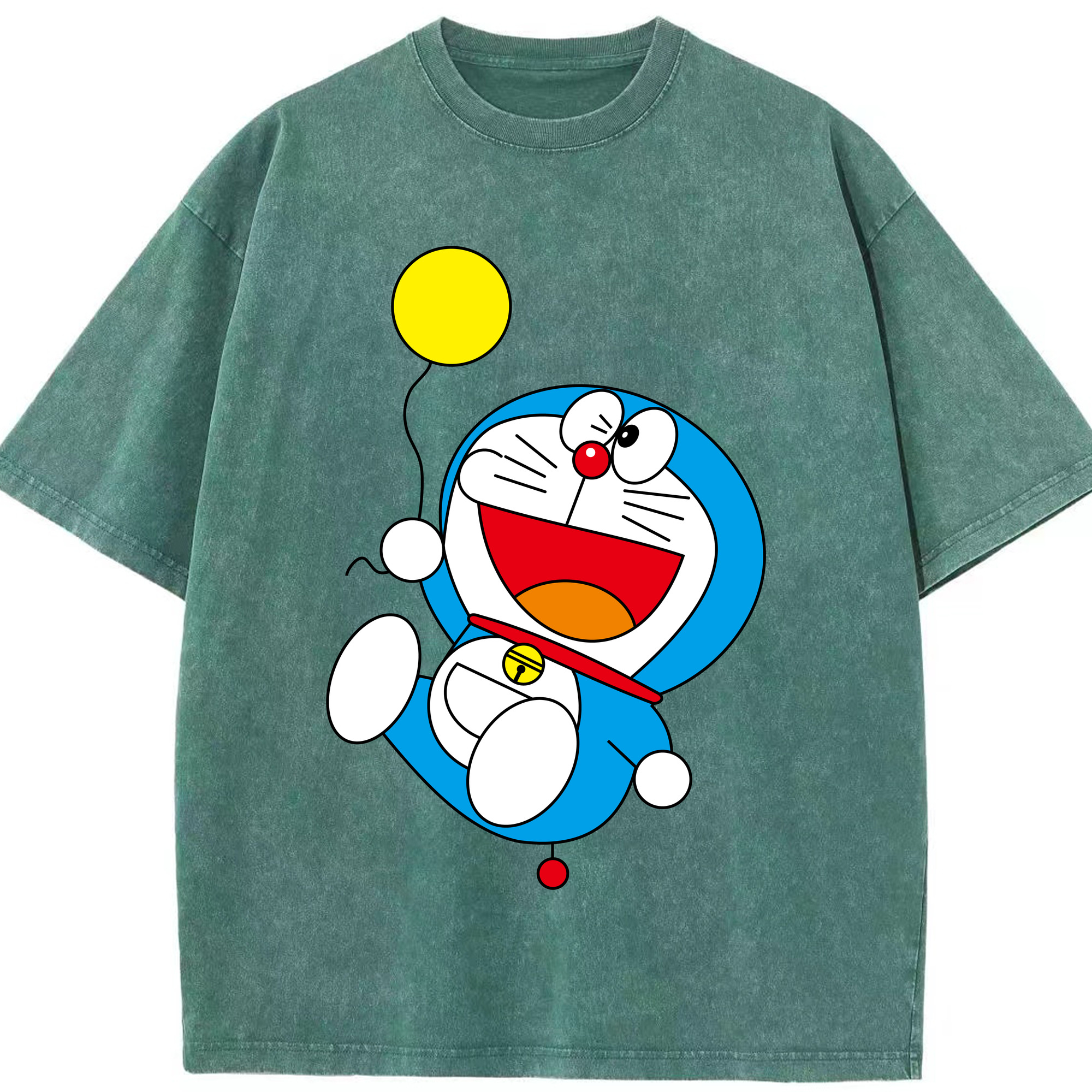 （画像用） ドラえもん Doraemon 綿100% ヴィンテージ風 半袖Tシャツ（フロントプリント）